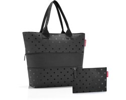 reisenthel shopper e1 - Geschenkset 2 tlg. (glossy dots black)