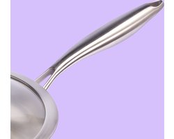 REISHUNGER roestvrijstalen pan, onbekleed - gemaakt van roestvrij staal (⌀ 28 cm) - ovenbestendig tot 220 graden - perfect om heet te bakken