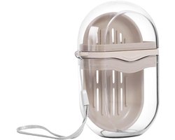 Reizen Case - Lekvrije Drainage Travel Bar Zeephouder, Multifunctionele Sneldrogende Transparante Badkamer Gerechten Voor Camping Gym Douche Bad Reizen