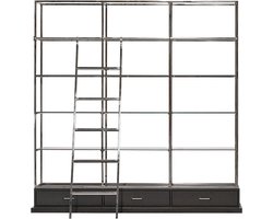 Rek Hartland 220x45x240cm met helder glas