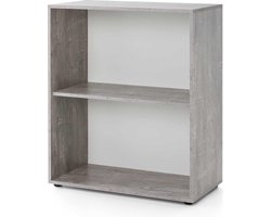 Rek Maxi-office breed - beton/wit
