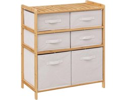 Rek met 6 Laden - Tidy Box - Wit