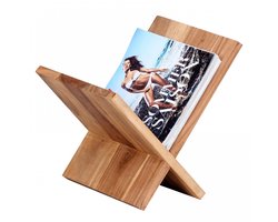 Rek - Tijdschriftenhouder - Landelijk - Hout - Bruin - 29x28x31 cm