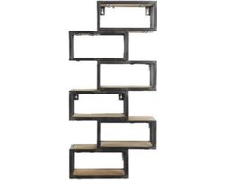Rek zig-zag Hoogstede S zwart - L29,5B10H60,5CM