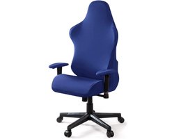 Rekbare gamingstoelhoezen, afneembaar, wasbare stoelhoes voor computerstoel, stoel, stoel, draaistoel, DX Racing, gamning-stoel (geen stoel), blauw