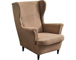 Rekbare Hoes voor Oorfauteuil - 2 Delige Set voor Relaxfauteuil - Beschermhoes met Kussenhoes