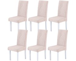 Rekbare stoelhoezen voor eetkamer - duurzaam en stijlvol - 6 stuks
