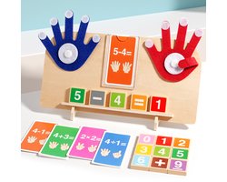 reken bord handen - Rekenbord - Montessori speelgoed - Rekenen - Houten Speelgoed - Schrijven - Getallen - Cijfers leren - Educatief speelgoed - Sensorisch speelgoed 3 jaar - Peuter speelgoed - Educatief speelgoed 3 jaar - Sensorisch speelgoed 5 jaar