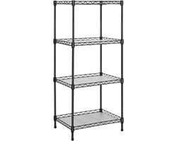 Rekken Unit met 4 Planken en Manden -opbergruimte voor elke kamer-