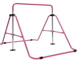 Rekstok - Turnrek - Gebruikshoogte 70-140cm - Roze Tot 150Kg - Gymnastiekrek - Voor Kinderen