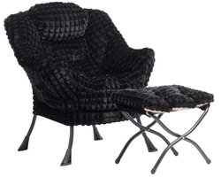 Relax Fauteuil met Voetenbank - Comfortabele Lounge Stoel voor Woonkamer en Slaapkamer