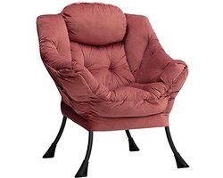 Relax Fauteuil Stoel voor Woonkamer en Slaapkamer - Zachte Lounge Stoel met Armleuningen
