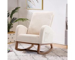 Relax-schommelstoel met Voetensteun - Ergonomische Leesstoel voor Woonkamer