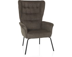 Relax stoel / Wing stoel HAVENIO stof donkergrijs hjh LIVING