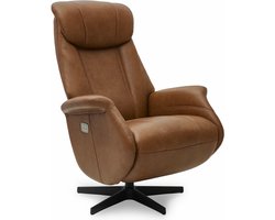 Relaxfauteuil Bonanza Bruin Leer - Giga Meubel
