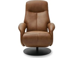 Relaxfauteuil Bull Bruin Leer - Giga Meubel