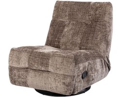 Relaxfauteuil Chill - Draaibaar & Verstelbaar - Cremona stof - Clay - 78×97×90 cm - Starfurn