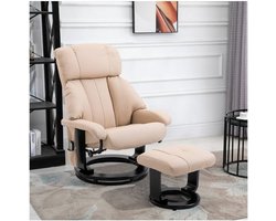Relaxfauteuil - ComfortMax - Massagefunctie - Ergonomisch Ontwerp - Beige