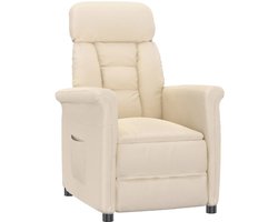 Relaxfauteuil - Fauteuil - Relaxstoel - Stoel - Met armleuning - Voor één Persoon - Beige