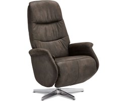 Relaxfauteuil Grijs - Metaal/Polyester - 90x79x114cm - Delta