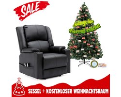Relaxfauteuil – Relaxstoel – Fauteuil – TV-stoel – Loungefauteuil – Verstelbaar – Hoogwaardig schuim – Kunstkerstboom met metalen standaard