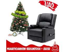 Relaxfauteuil – Relaxstoel – Fauteuil – TV-stoel – Loungefauteuil – Verstelbaar – Hoogwaardig schuim – Kunstkerstboom met metalen standaard