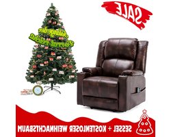Relaxfauteuil – Relaxstoel – Loungefauteuil – Verstelbare Fauteuil – TV Fauteuil – Ergonomisch Hoogdicht Schuim – Kunstkerstboom Met Metalen Standaard