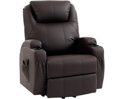 Relaxfauteuil - Relaxzetel - Relaxstoel - Fauteuil - Stoel - Met armleuning - Voor één Persoon - Donkerbruin