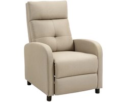 Relaxfauteuil - Zetel - 1 persoons - Met armleuning - Zeer comfortabel - Elektrisch - Beige
