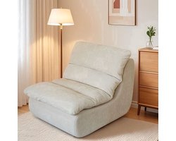 Relaxstoel – Fauteuil – Zitzak – Lounge Stoel – Slaapkamerstoel – Oranje Kurk – Kunsthout – Ergonomisch Ontwerp – Zonder Elektriciteit