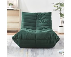 Relaxstoel Kodsø lounge fauteuil 75x90x100 cm groen [en.casa]