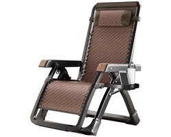 Relaxstoel – Ligstoel – Fauteuil – Schommelstoel – Inklapbaar – Verstelbare Rugleuning tot 170° – Draagvermogen 300 kg