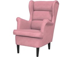 Relaxstoel met voetenbank - Leunstoel Oorfauteuil - Ontspanning en comfort - Zachte fluwelen bekleding