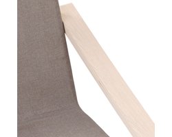 Relaxstoel stof taupe