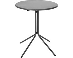 Relaxwonen - Ambiance Tafel Opklapbaar - Antraciet - d58xh70cm