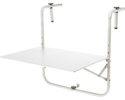 Relaxwonen - Balkontafel Wit 60x43x55x70