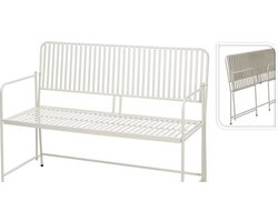 Relaxwonen - tuinbank - Wit - opvouwbaar - 118cm breed