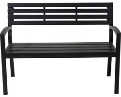 Relaxwonen - Tuinbank - Zwart - Maximaal draagvermogen 220 kg - Model Pip