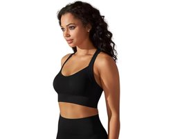 Relentless® Sport bh - Sporttop dames - Sportkleding dames - (Zwart M)