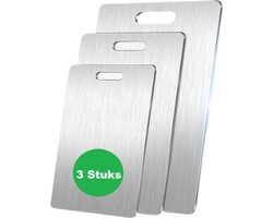 Relouka - 3 STUKS! - Titanium Snijplank - Snijplanken - Vaatwasser bestendig - Antibacterieel - Duurzaam - Snijplankenset