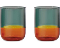 Remember - Glazen Set van 2 Stuks - Borosilicaatglas - Multicolor