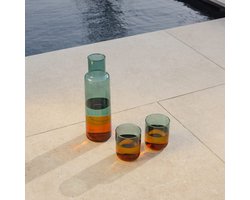 Remember - Karaf 1 liter - Borosilicaatglas - Multicolor