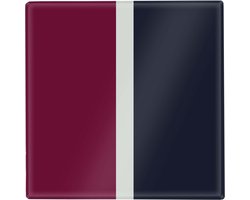 Remember - Snij- en Serveerplank No 10 Glas 20x20 cm - Glas - Multicolor -