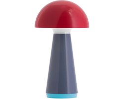 Remember - Tafellamp Bob LED Oplaadbaar Red - Kunststof - Multicolor