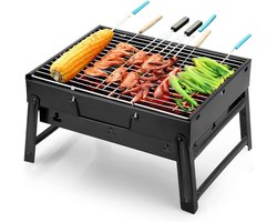 REN® Tafel Bbq Houtskool - Weber Bbq -Boretti Bbq - Houtskool - Zwart - 27cm x 35cm x 24cm