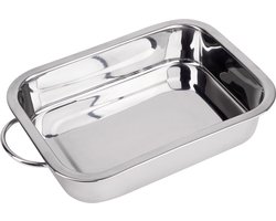 Renberg Lasagneschaal - Bakvorm - RVS - 32 x 23 x6.3CM -4 Liter