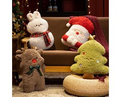 Rendierkussen, kerstpop, cartoon kussenornament, kussen voor in de woonkamer