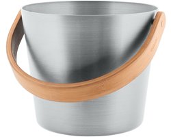 Rento Sauna Emmer met een beugel van bamboe hout - Aluminium