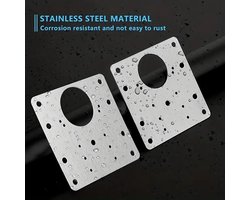 Reparatie plaat scharnier- kapot- deur- Ikeakast stuk- Set van 2 stuks- keukenkastje- reparatieplaat- universeel- herstel kast- inclusief schroeven-