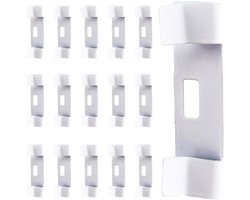 Reparatie set voor verticale jaloezieën - 16 stuks - tinnen raamrolgordijn met vervangende metalen gordijnen - tabbladen en haken - accessoireset voor jaloezie bevestiging